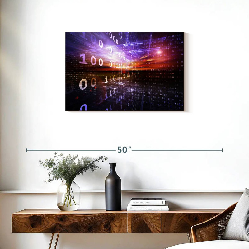Keiri Digital Numbers, 20" H x 30" W