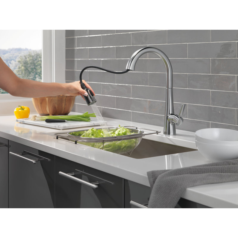 Monrovia Pull Down Single Handle Kitchen Faucet, Arctic Stainless