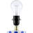 Ceramic Standard Table Lamp with Linen Drum Shade-299926013