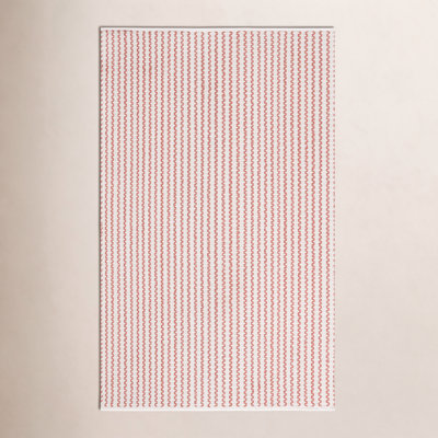 Hand-Woven Chevron Cotton Rug