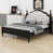 Structure noire + tissu beige