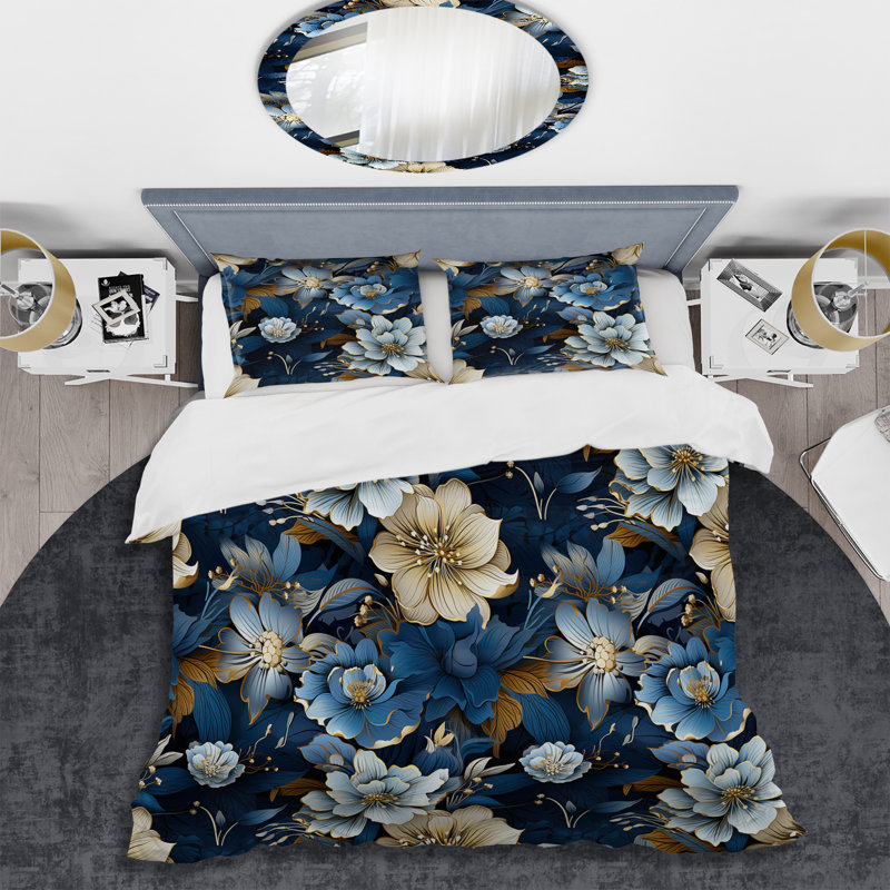 Literie florale et tropicale, Housse de couette simple + 1 taie décorative stan