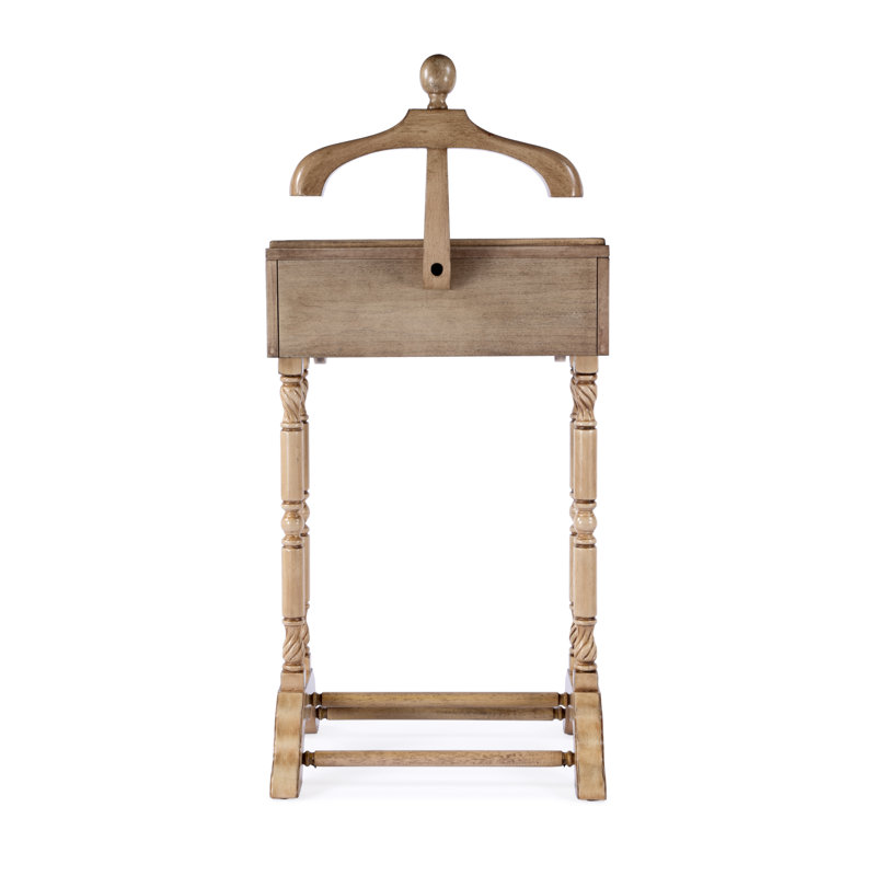 Petrov Clothing Valet Stand, Antique Beige