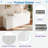 Modern 4-door Sideboard With Sculptural Wave Pattern And Storage Shelves