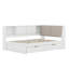 Full Size Corner Bed Frame With Storage Bookcase And Upholstered Headboard, Charging Station And Drawers-108195612-108195617
