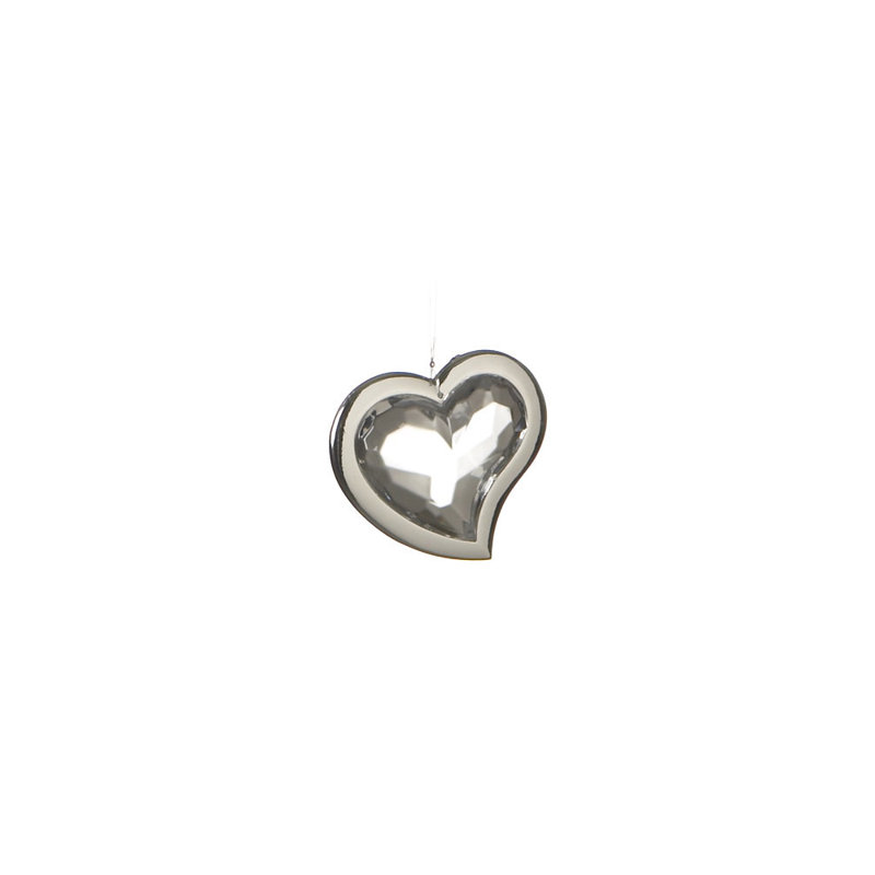 Figurine suspendue cardiaque acrylique