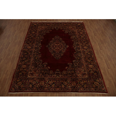 Pre-1900 Antique Vegetable Dye Traditional Large Rug 10x14