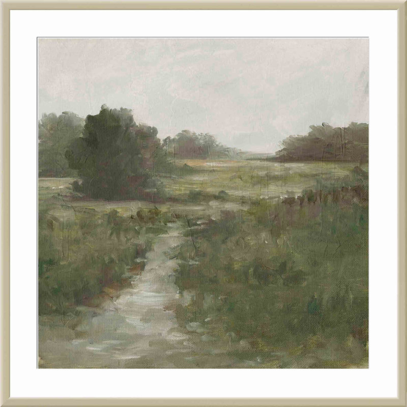 Tranquil Fen I by Ethan Harper, German Silver, 24.09" H x 24.09" W x 1.1" D