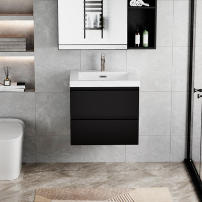Meuble-lavabo 24 po avec résine et tiroir