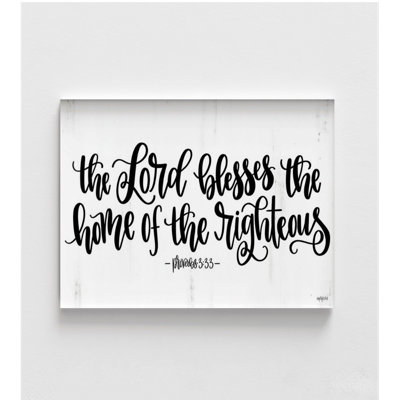 The Lord Blesses, Proverbs 3:33 Poster Print, Christian Friend Housewarming Gift Idea, New Home Welcome Gift, Bible Quote
