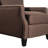 Suzie Polyester Fabric Upholstered Slim Wingback Push Back Recliner-92296585