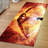Contemporary Non-Woven Thin Type Printed Rug with Intricate Floral Pattern and Vibrant Color Mix for Home Decor and Floor Covering Purposes-127683823