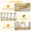 HOMCOM 108cm W Wood Climber
