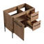 Meuble-lavabo sur pied 36 po et porte d'armoire à fermeture en douceur avec 2 tiroirs ((KD-PACKING)