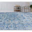 Tapis argenté et bleu clair noué à la main de haute qualité-64695088