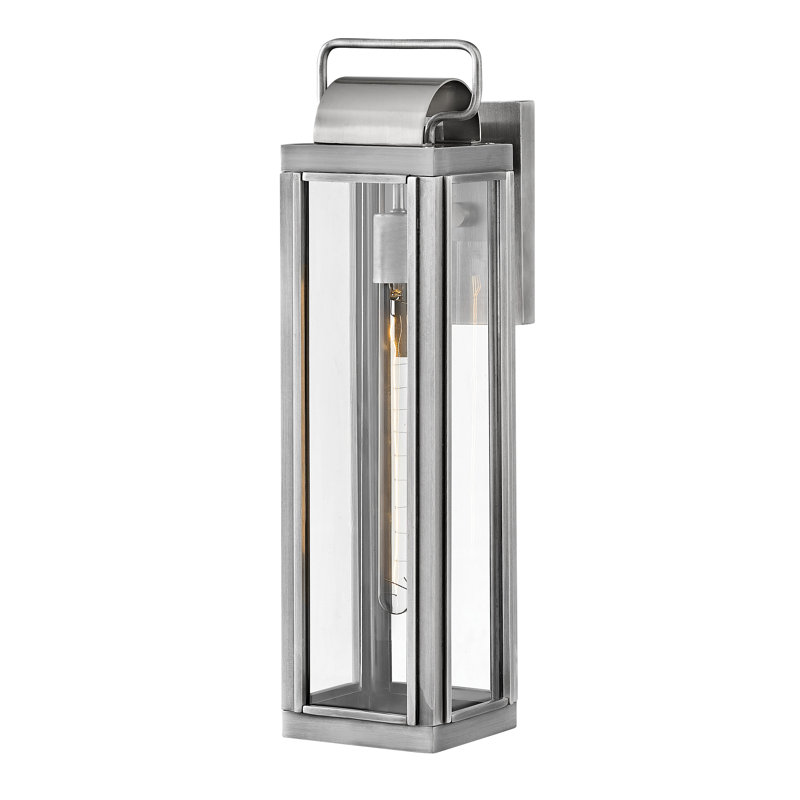 Harbor Sag Outdoor Wall Lantern, 21.25" H x 5.5" W x 7.5" D, Burnished Bronze