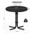 Patio Black Steel Side Table-237659904