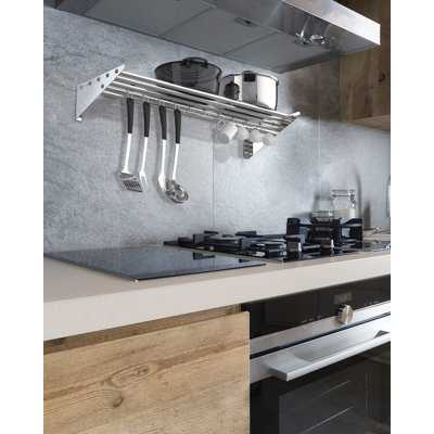 Coppins Steel Rectangle Wall Mounted Pot Rack