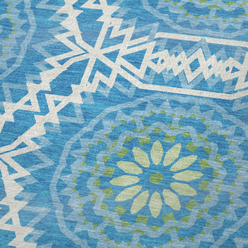 Jeté Sherpa ASB619, Bleu