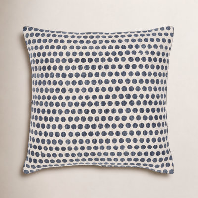 Zetta Polka Dots Cotton Throw Pillow