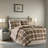 Cozy Microfiber Twin Bedding Sets, Rustic Plaid Cabin Style For Home