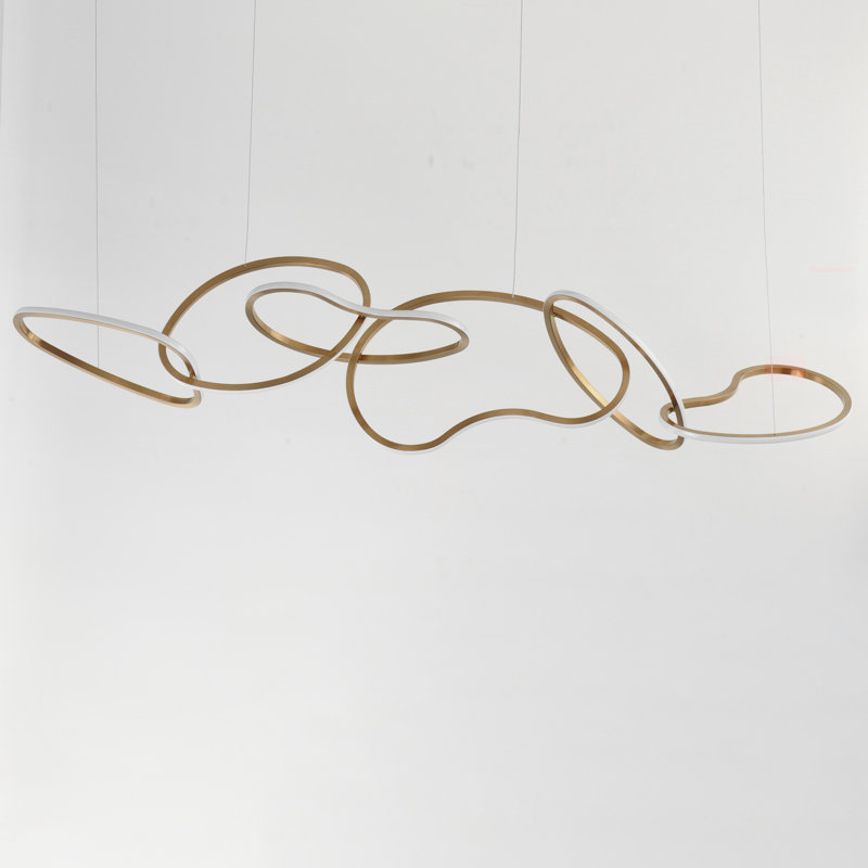 Coeyn 1 - Light LED Novelty Pendant, Brushed Champagne