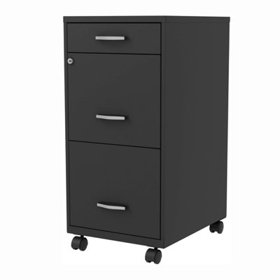 3-Drawer Mobile File Cabinet by Inbox Zero