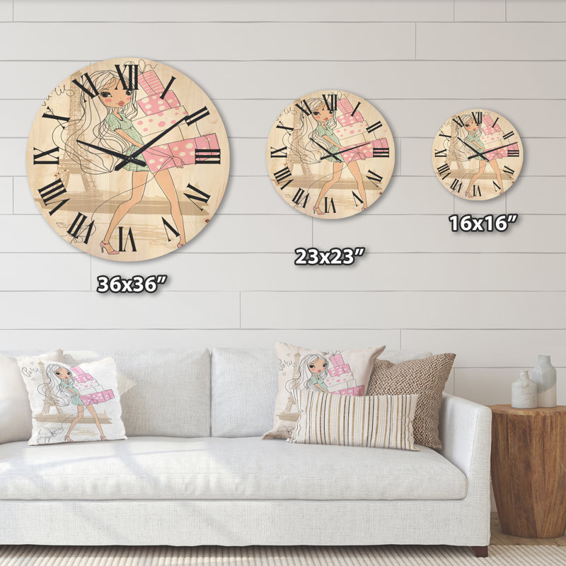 Horloge murale en bois, Moyen