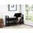 Shoe Bench With Beige Upholstery And Shelf Storage Options