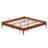 Modern Minimalist Platform Bed with Reinforced Slat Support System for Quick Assembly-1362319500