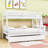 Keyonah Twin Over Full Wood Bunk Bed With Trundle, Convertible Ladder And Guardrail-1024792924