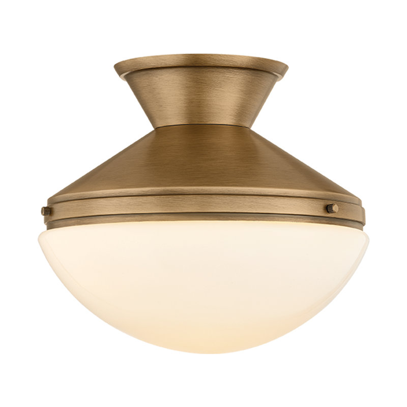 Esther 12" 1-Light Dome Semi Flush Mount