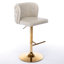 Revêtement réglable en cuir beige d'unité centrale avec revêtement capitonné pour une cuisine à domicile de 2-1197710315