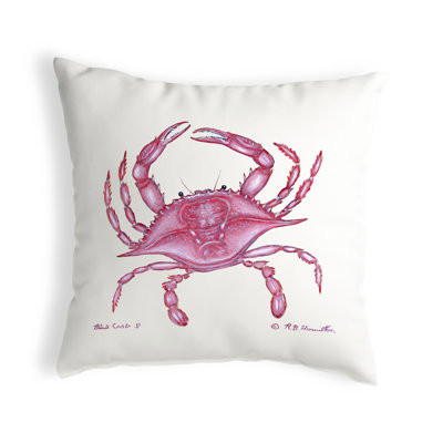 Crab Crab Indoor/Outdoor Throw Pillow