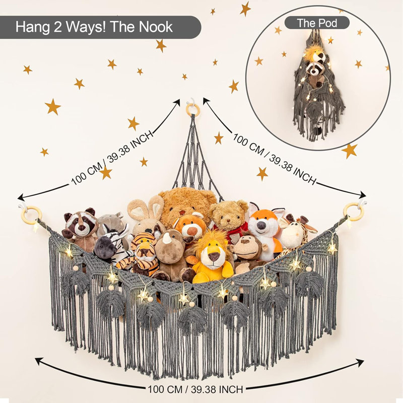 Hamac pour animal en peluche Macrame