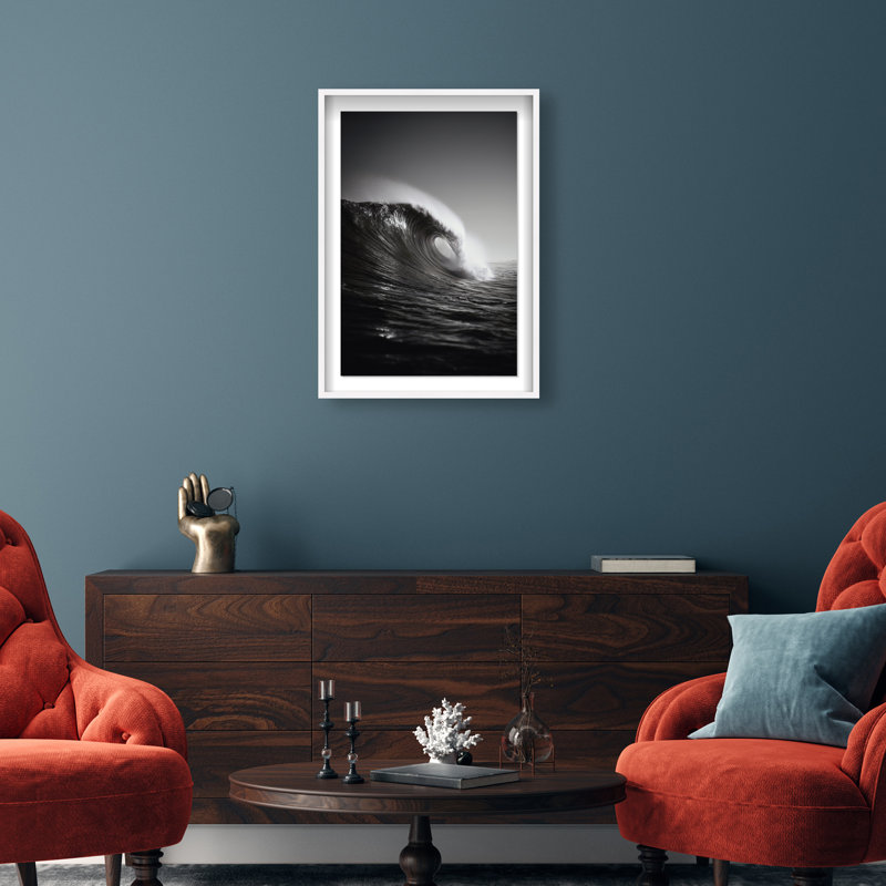 Tectonic Flow II Print by Oliver Gal, 55.5"H x 37.5"W, White Shadowbox