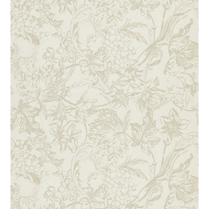 Calabria Alma Silhouette Print Fabric, Balsa