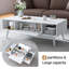 Modern Rectangular 100cm Four Leg Coffee Table with Storage-199997415