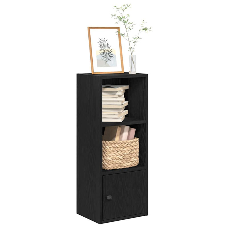 Conary 31cm W Bookcase, Black Oak, (3 Shelves) 77cmH x 31cmW x 24cmD