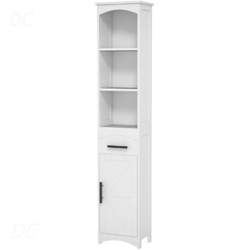 Armoire étroite avec tiroir, armoire de rangement haute et mince, buffet