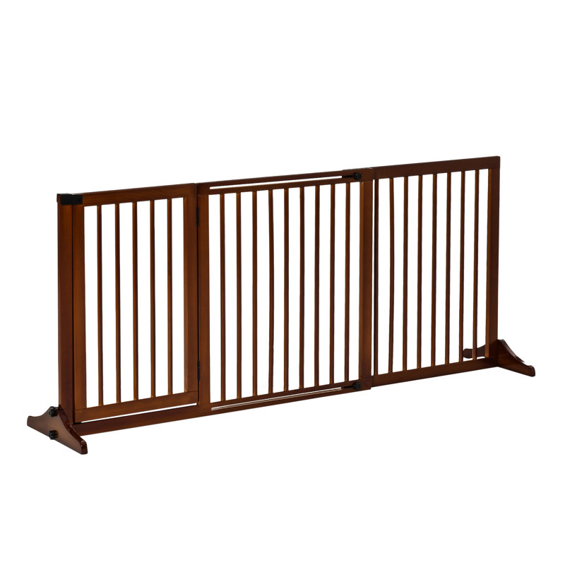 Barrière pour animaux autoportante en bois