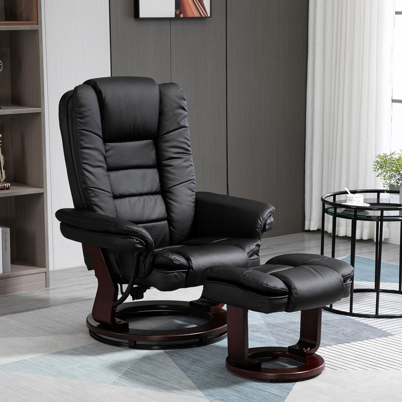 Plemmons 79cm Wide Glider Standard Recliner, Black