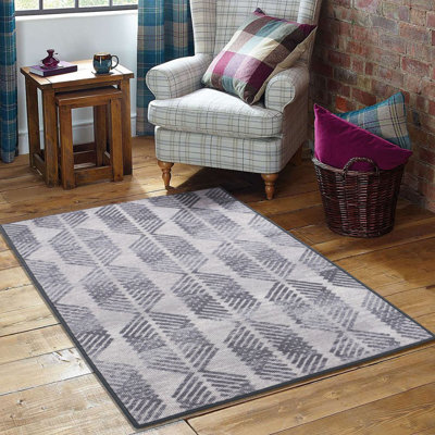Tapis gris area Fabiola