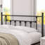Single Double Size Bed Frame, Metal Platform Beds with Headboard and Footboard, Steel Slat Support, No Box Spring Needed, Easy Assembly-1243844764-1243844765