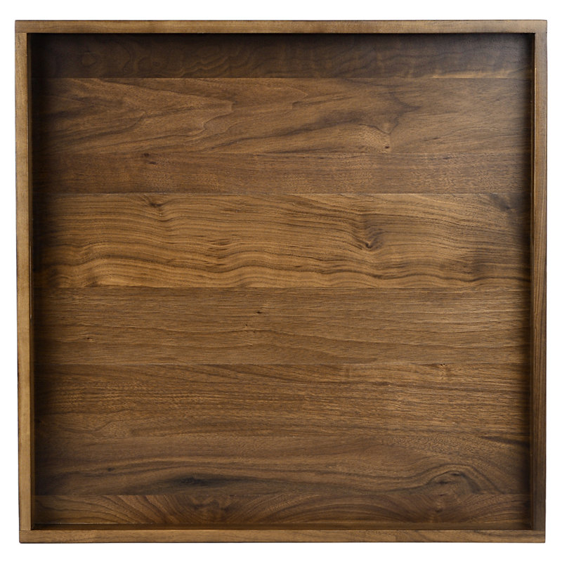 Glantz Square Solid Wood Serving Tray, 2" H x 19" W x 19" D