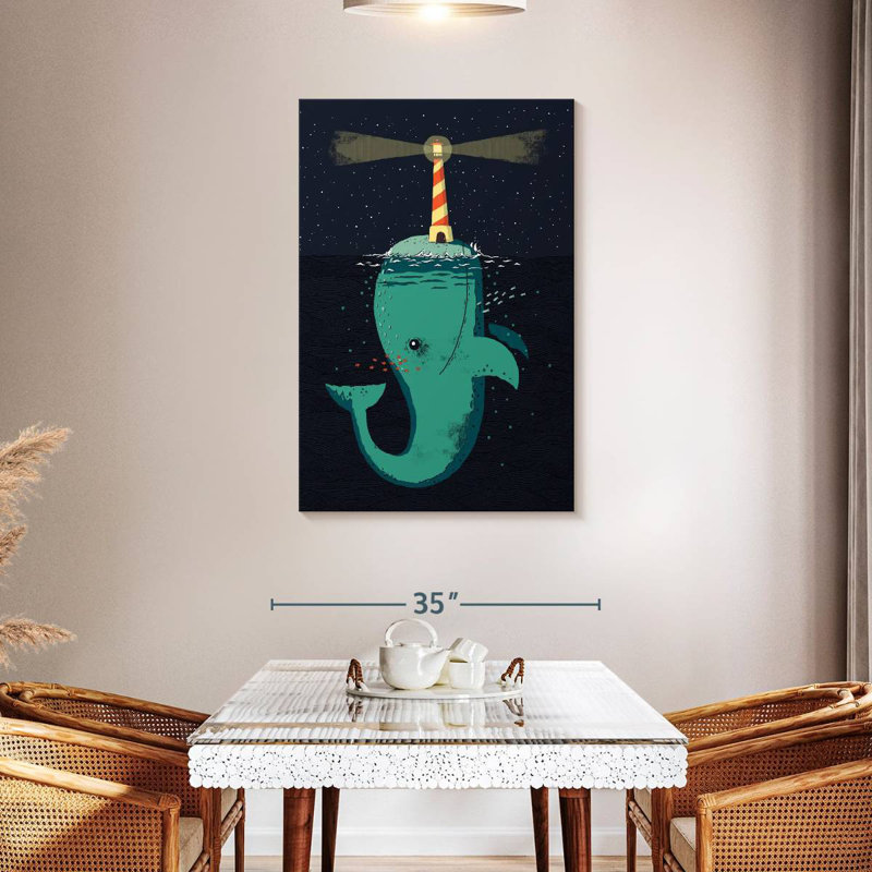 Brampt King Of The Narwhals, 45" H x 30" W