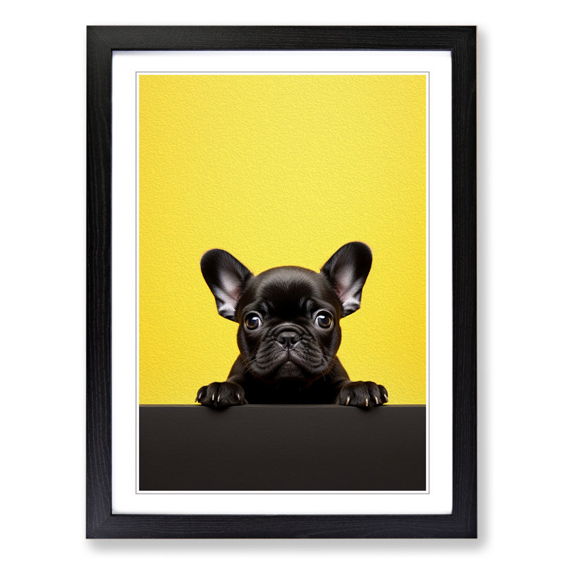 Single Picture Frame Print on Wood, Black Framed, 64cm H x 46cm W