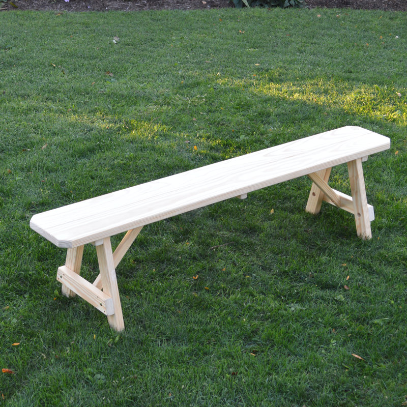 Banc de pique-nique en bois Sparta, Teinture grise, L 23 po 