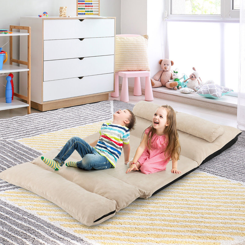 Canapé-lit sans accoudoirs 43,5 po Weranna, Beige