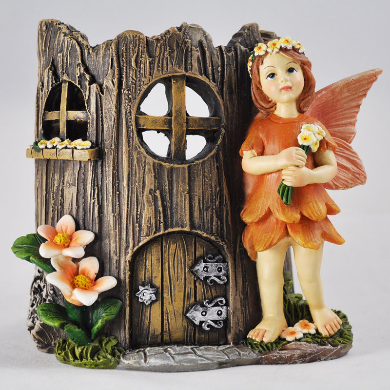 2 Piece Resin Tabletop Tealight Holder Set with Candle Included